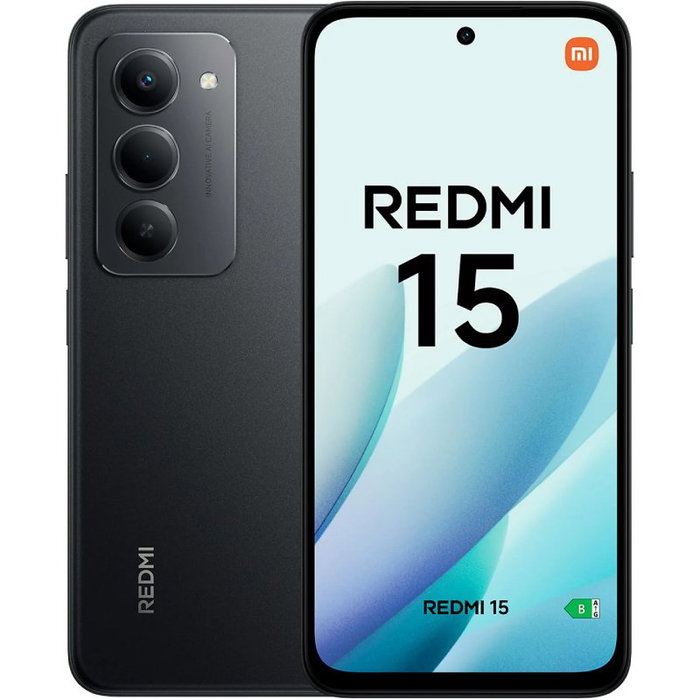 Xiaomi Redmi 15 4G, 6GB RAM, 128GB, 6.9 pulgadas, Midnight Black Xiaomi Redmi 15 4G, 6GB RAM, 128GB, 6.9 pulgadas, Midnight Black